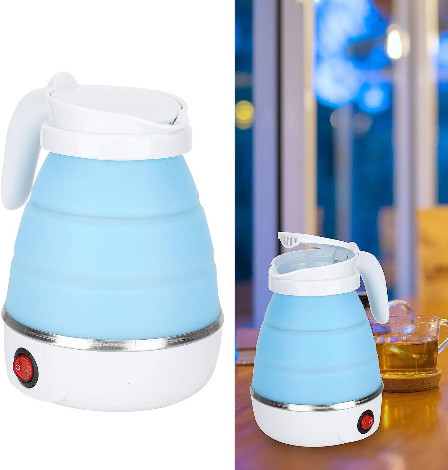 Foldable kettle | 600ml with stainless steel base