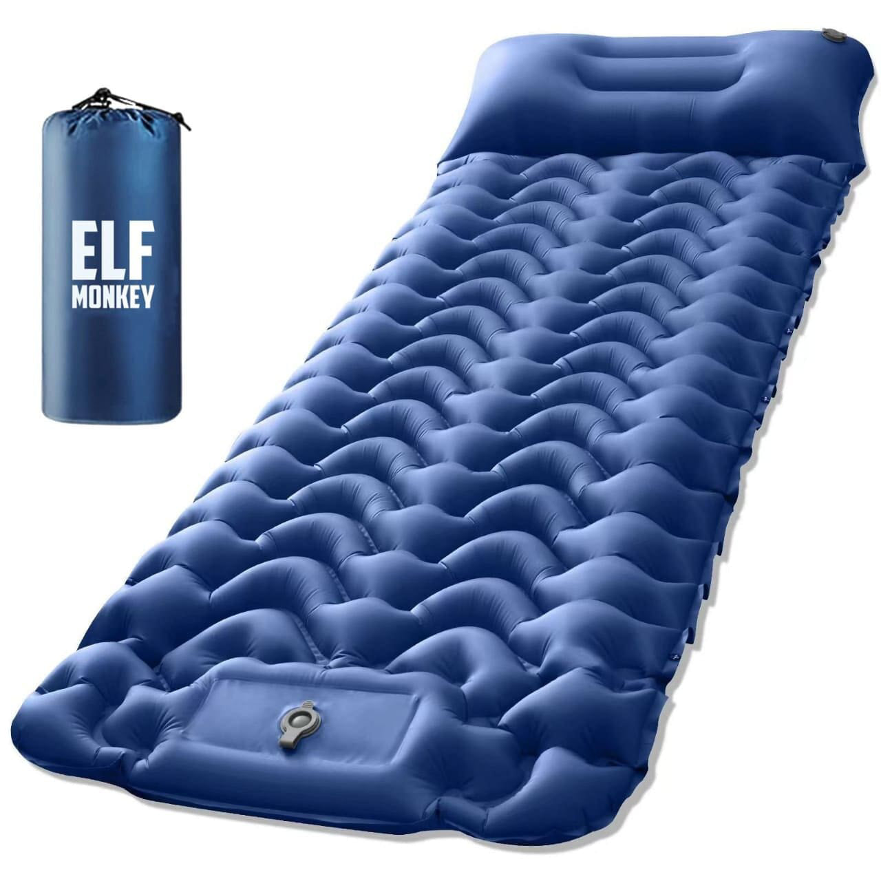 Colchoneta inflable para dormir | 196x68x6cm | bomba integrada